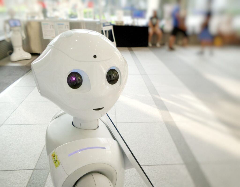 A robot, referring to artificial intelligence